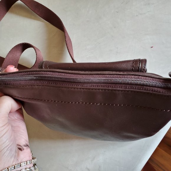 Euc Coach Brown Leather Crossbody Bag Purse - Picture 9 of 11
